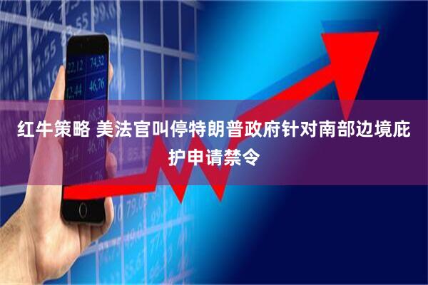 红牛策略 美法官叫停特朗普政府针对南部边境庇护申请禁令